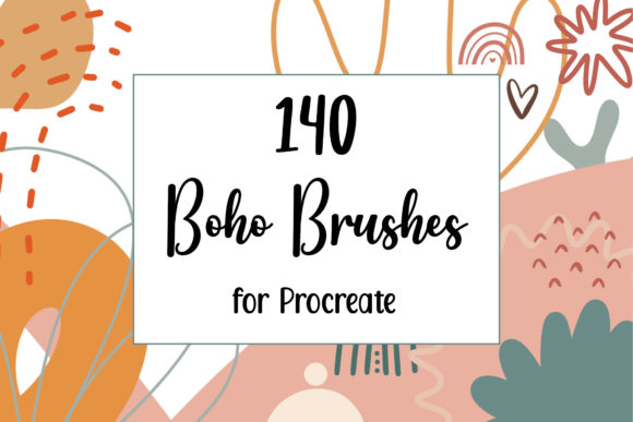 140 Boho Procreate Brushes & Stamps