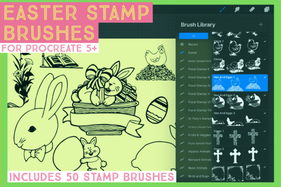 Enhancing Digital Art with Easter Stamp Brushes for Procreate