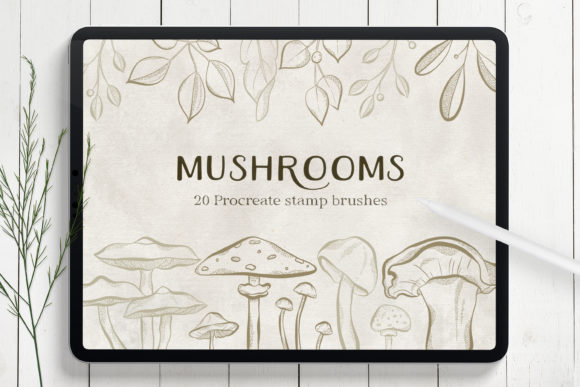 Enhancing Digital Art with Mushrooms Procreate Stamp Brushes