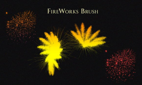 Ignite Creativity with Firework Colorful Brushes