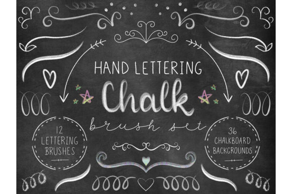 Mastering Digital Chalk Art with 12 Procreate Chalk Calligraphy Brushes