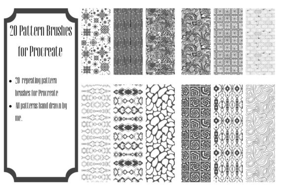 Mastering Seamless Designs with 20 Hand-Drawn Pattern Brushes for Procreate