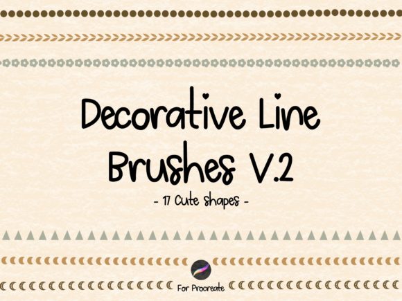 Mastering the Art of Minimalism with Decorative Line Brushes V2 for Procreate