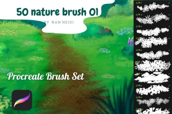 Natural Procreate Brushes: Organic Art Tools
