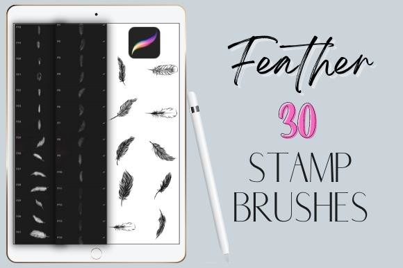 Procreate Feather Stamp Brushes Guide