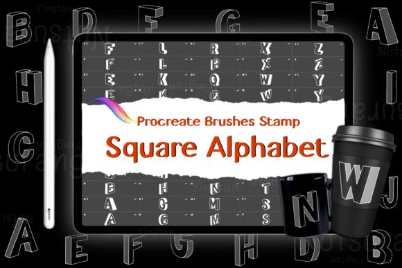 Revolutionizing Digital Design: The Strategic Value of Square 3D Alphabet Doodles Brushes Stamp for Modern Creators