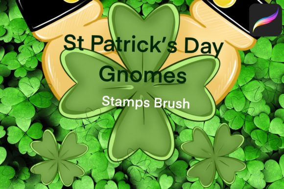 St Patrick’s Day Gnomes Stamp Brushes