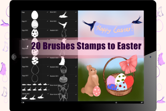 Strategic Visual Efficiency: Leveraging Stamp Brushes for Easter in Professional Design Workflows