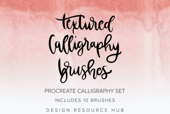 Textured Calligraphy Procreate Brushes: Elevating Digital Lettering with Authentic Handmade Strokes