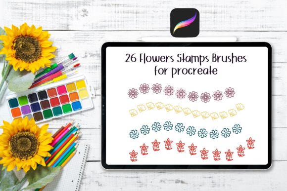Unlocking Creative Flow with Flowers Stamps Brushes for Procreate II