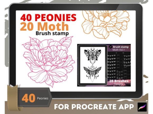 Unlocking Creative Flow with Peony Moth Brush Stamp Procreate Brushes