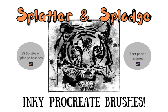 Unlocking Organic Texture with Procreate Splatter Splodge Ink Brushes
